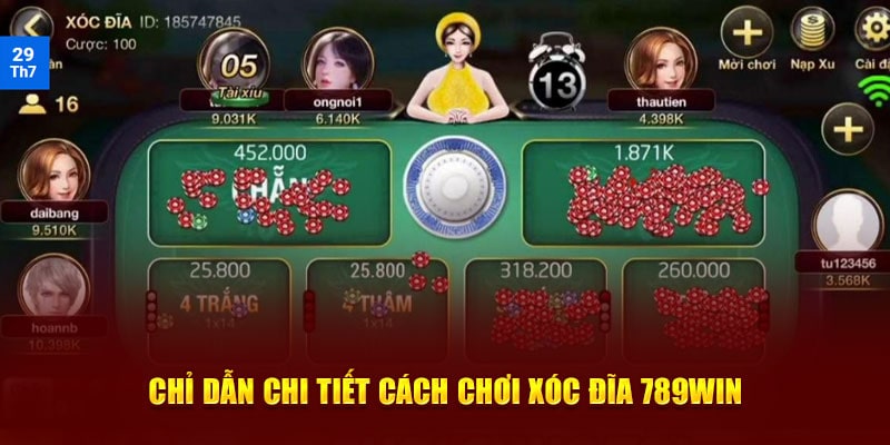 Cách chơi xóc đĩa 789Win